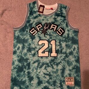 Teal Spurs Basketball Jersey